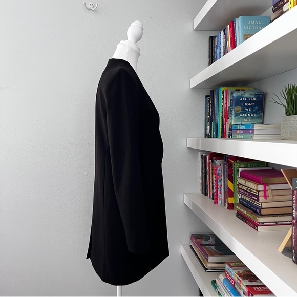 Madewell Black long Sleek Blazer with Tailored Fit size 6 - Picture 7 of 11